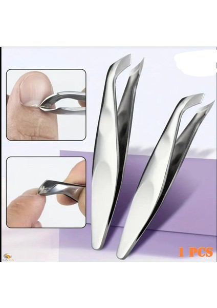 Paslanmaz Kavisli Tırnak ve Batık Temizleme Cımbızı
