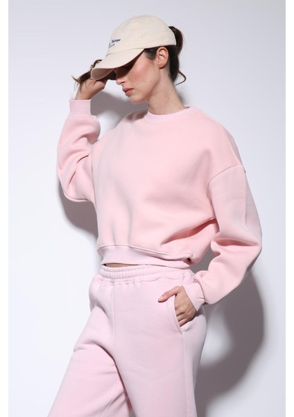 Pembe Basic Kadın Sweatshirt fırsatları