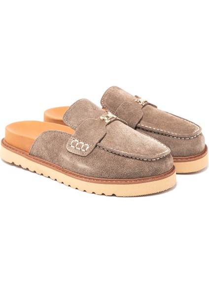 Kadın Terlik RC-26Y-180-23026 John May Bej Süet 17 modelleri