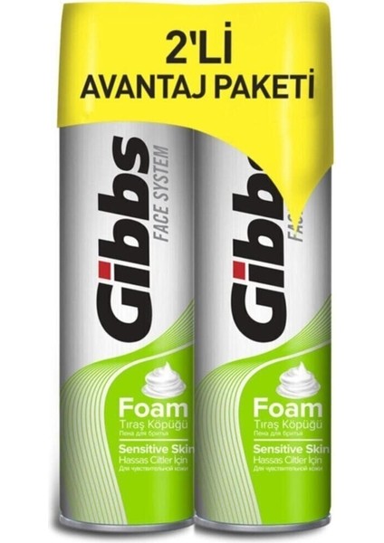 Yumuşak ve Ferah Tıraş Köpüğü Seti 2X200ML, Konforlu Tıraş Deneyimi Için Ideal