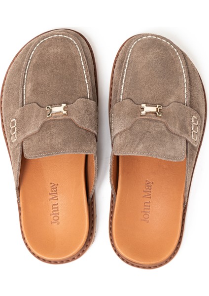 Kadın Terlik RC-26Y-180-23026 John May Bej Süet 17