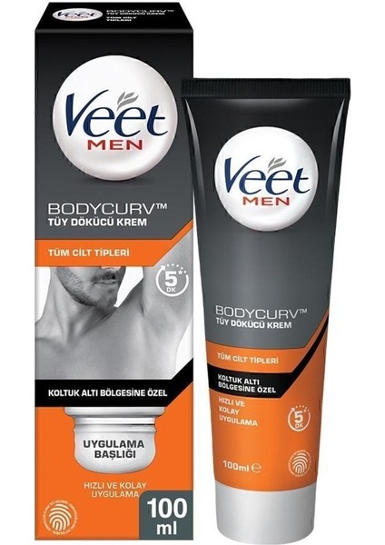 Tüy Dökücü Krem Erkekler Için, Tüm Cilt Tipleri, 100 ml