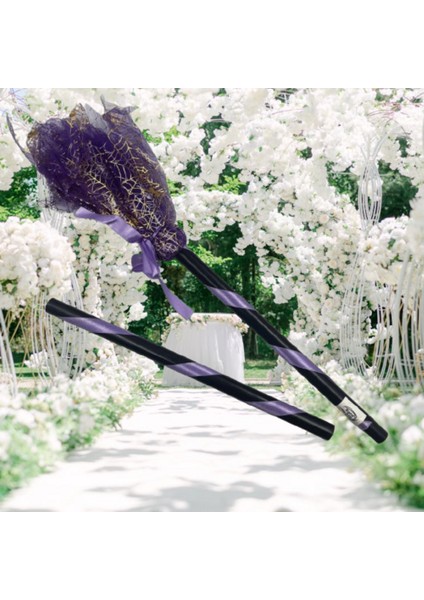 Halloween Cadı Süpürgesi Tüllü Mor indirimleri