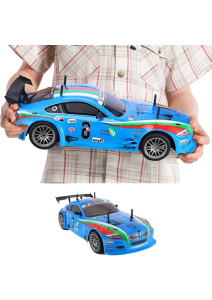 Oyuncak 1:10 Ölçek 2.4 Ghz Uzaktan Kumandalı 25 Km Hız Yapan Yarış Arabası Full Fonksiyon Drift Atan 44 cm