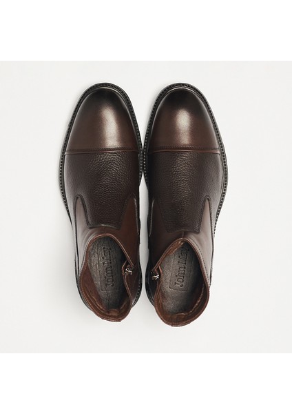 Erkek Bot OG-353 John May Kahve Deri
