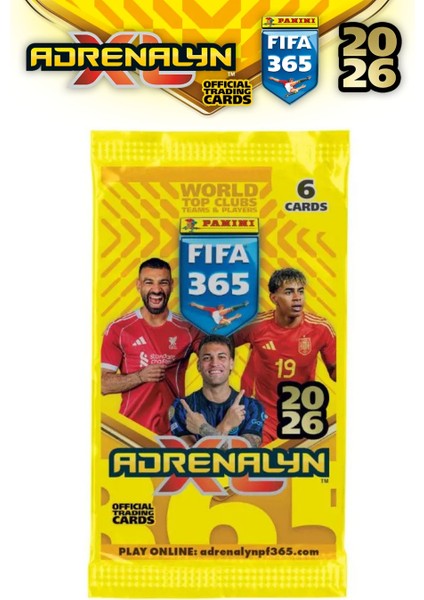 Lisanslı Panini 2026 Fifa 365 Futbolcu Kartları 4 Teneke Kutu Set Tin Box Trading modelleri