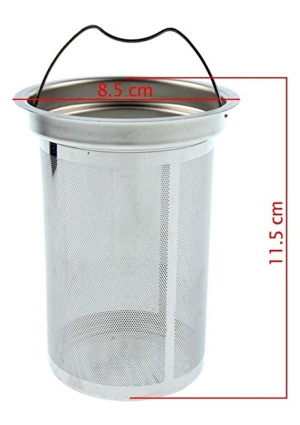 Metal Demlik Süzgeci Çay Makinesi 6.5 x 11.5 cm fırsatları