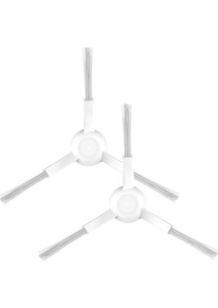 Xiaomi E10 Robot Süpürge Uyumlu 2 Adet Yan Fırça Beyaz