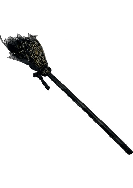 Halloween Cadı Süpürgesi Tüllü Siyah fiyatları