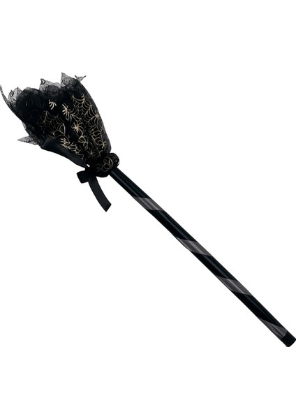 Halloween Cadı Süpürgesi Tüllü Siyah fırsatları