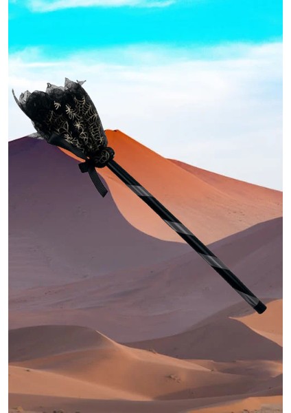 Halloween Cadı Süpürgesi Tüllü Siyah indirimleri