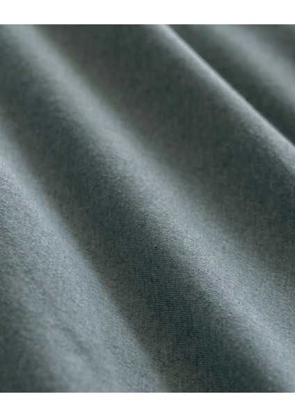 Lumi Tek Kişilik Pamuklu Penye Lastikli Nevresim Takımı - Mint Yeşili