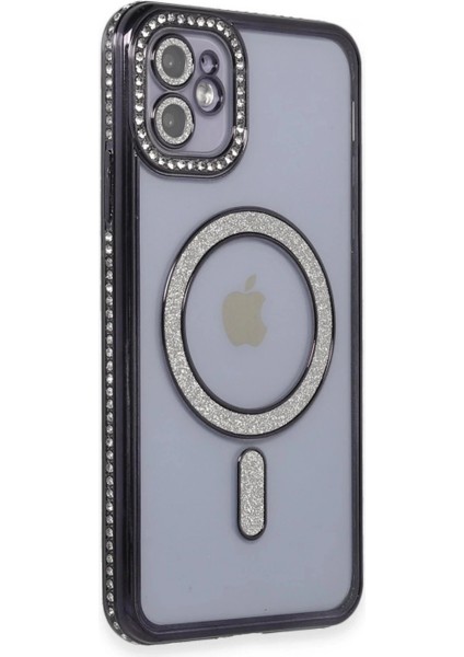 iPhone 11 Kılıf Joke Simli Magneticsafe Kılıf - Siyah fiyatları