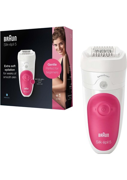 Hassas ve Pratik Kullanımlı 5500 Sensosmart Epilatör, Konforlu Cilt Bakımı