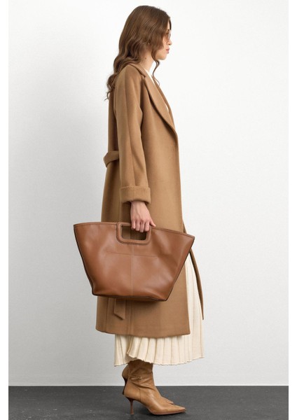 Punto Dikiş Detaylı Oversize Premium Kaban K. Kamel 3108