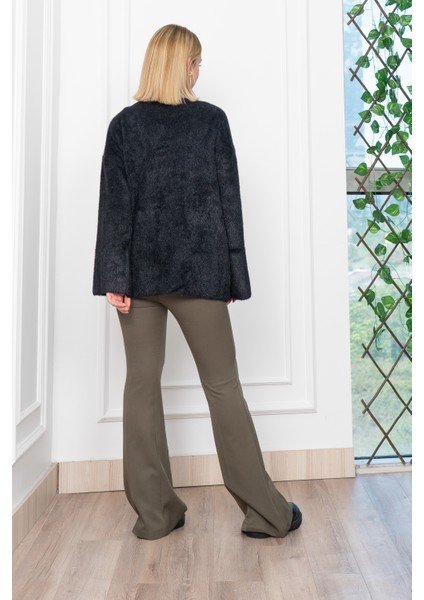 Dik Yaka Sakal Yün Uzun Kazak 24134 modelleri