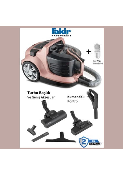 Veyron Pro Mat Rose 850 W Toz Torbasız Süpürge