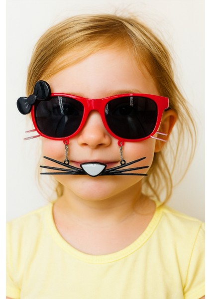 Parti Gözlükleri KEDİ MODELİ KIRMIZI fiyon bıyıklı fiyatları