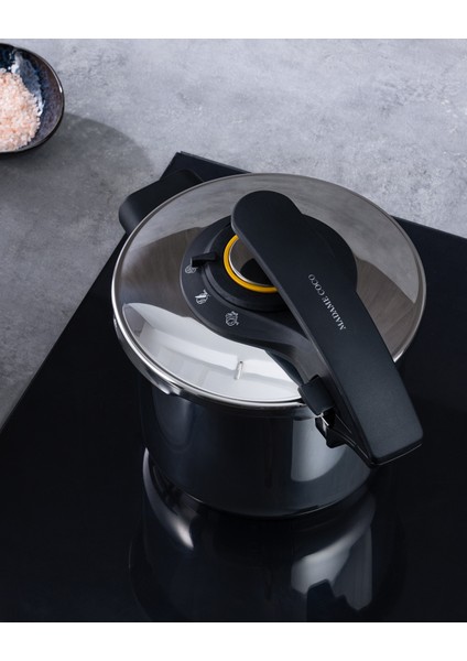 Cap Martin Düdüklü Tencere - Çelik - 6 Lt