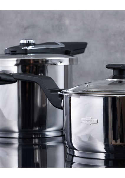 Ludovico Düdüklü Tencere Seti - Çelik - 4 Lt+6 Lt