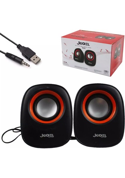 M600 1+1 Yuvarlak Model Mini USB Hoparlör - Speaker (2*3 Watt)