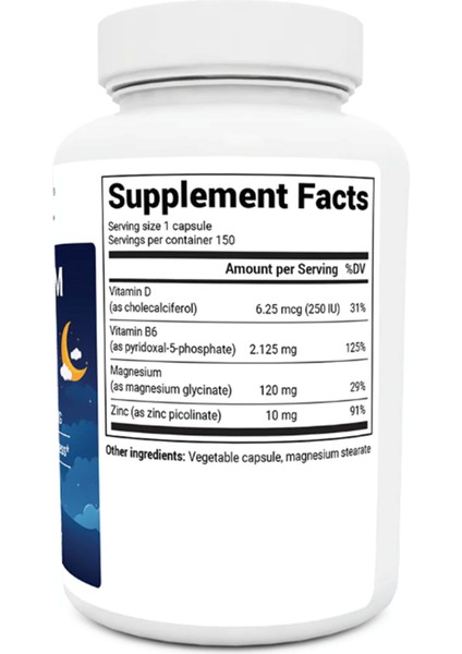 Maximum Strength 4-In-1 Chelated Magnesium Glycinate With Clean 150 Capsul.abd MENŞEI.4053 fiyatları