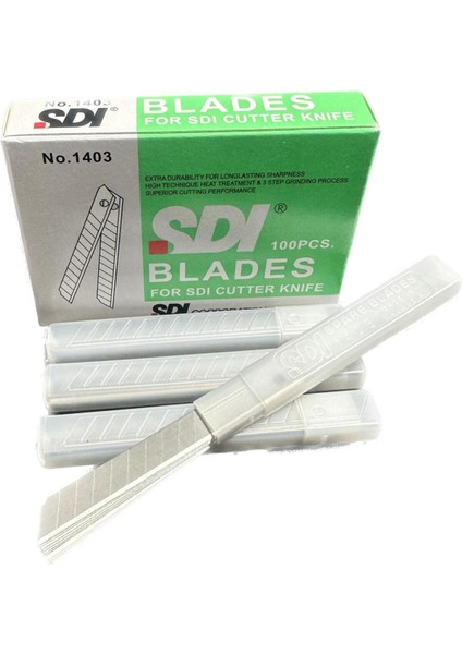 1403 Maket Bıçağı Yedekleri 100 Adet, Kesim ve Hobi Malzemeleri