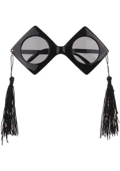 Parti Gözlüğü Mezuniyet Siyah Püsküllü Kep Modeli