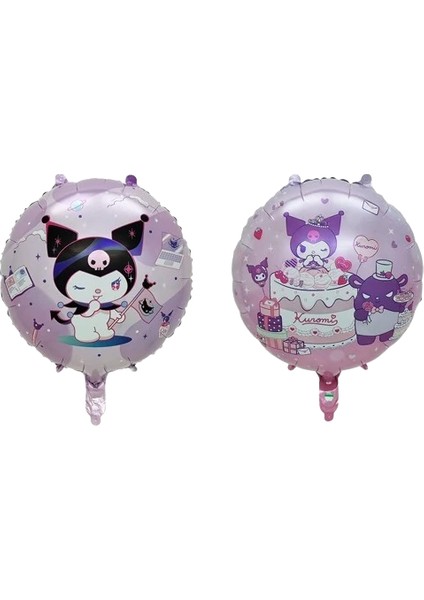 Folyo Balon Kuromi Temalı Mor Çift Yüzlü 45 cm Perti Folyo Balon fırsatları