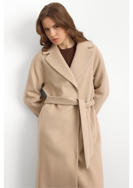 Punto Dikiş Detaylı Oversize Premium Kaban Bej 3108 fırsatları