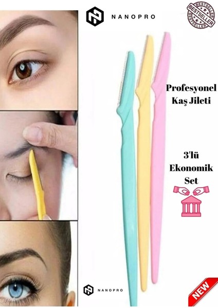 3'lü Kaş Usturası Seti, Temiz ve Hassas Kesim Için Uygun modelleri