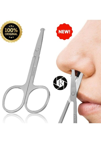 Paslanmaz Çelik Burun ve Kaş Makası, Bıyık ve Epilasyon Aracı