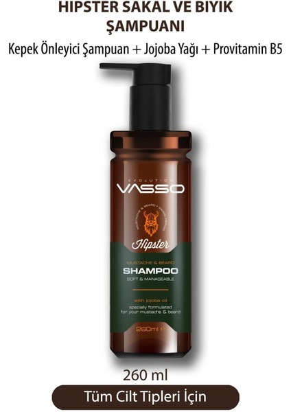 Sakal ve Bıyık Kepeğine Karşı Etkili, Doğal ve Ferahlatıcı Şampuan 260 ml