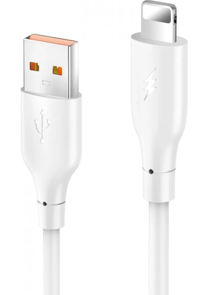 DC64 USB To Lightning 1m 3.0A Hızlı Şarj Kablo - Beyaz