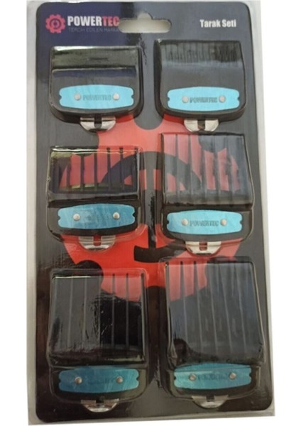 6'lı Siyah Tarak Seti, Pratik ve Şık Saç Bakım Aracı