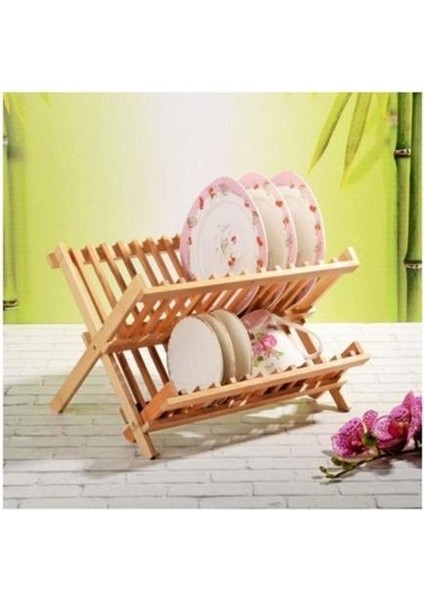 Bambu Katlanır Tabaklık 46X33 cm