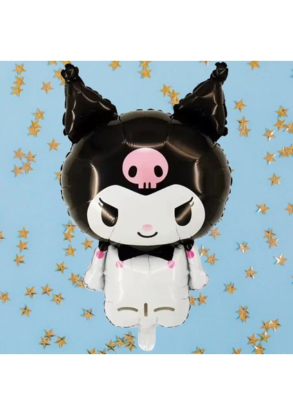 Folyo Balon Kuromi 80X50 cm Siyah Büyük Doğum Günü Balonu fiyatları