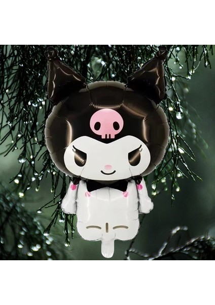 Folyo Balon Kuromi 80X50 cm Siyah Büyük Doğum Günü Balonu indirimleri