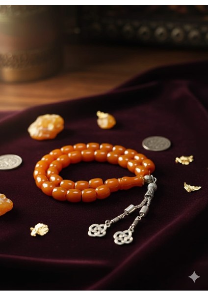 Sıkma Çubuk Kehribar Tesbih Sarının ve Alpaka Şıklığı fiyatları