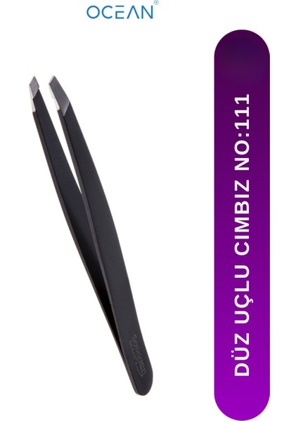 Düz Uçlu Siyah Cımbız, Sağlam ve Hafif, NO:111