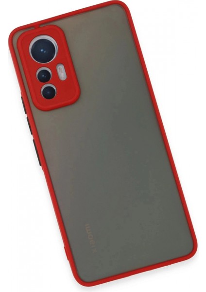 Xiaomi Mi 12 Lite Kılıf Montreal Silikon Kapak - Kırmızı fırsatları