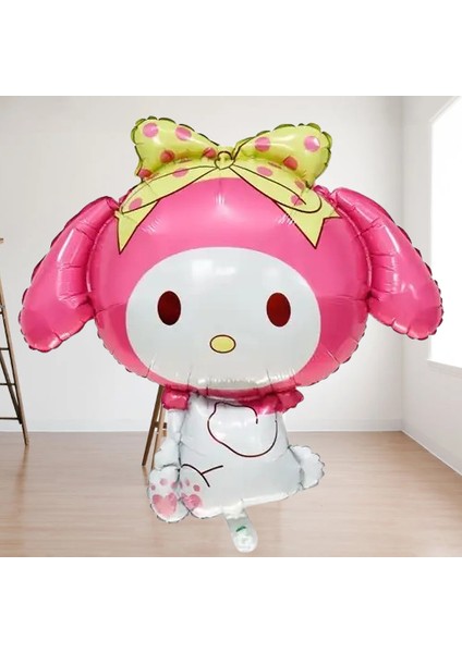 Folyo Balon My Melodi -Kuromi Temalı 80X75 Pembe Büyük Doğum Günü Parti Balonu fırsatları