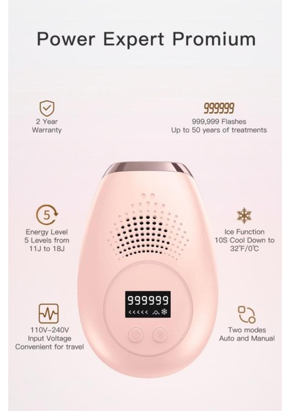Buz Başlıklı Ipl/lazer Epilasyon Cihazı 999.000 Atım Beyaz indirimleri