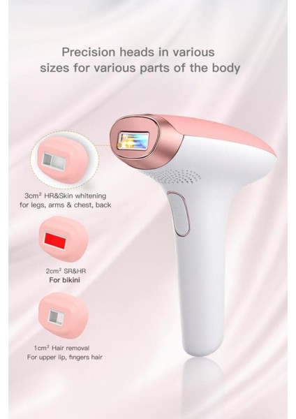 Buz Başlıklı Ipl/lazer Epilasyon Cihazı 999.000 Atım Beyaz