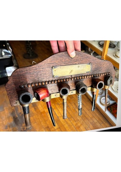 Ahşap ve Pirinçten Avrupa Pipoluk 35 cm 13 cm Ölçülerinde modelleri