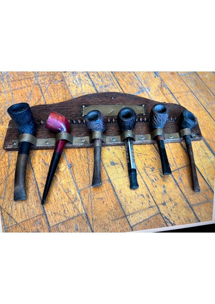 Ahşap ve Pirinçten Avrupa Pipoluk 35 cm 13 cm Ölçülerinde indirimleri