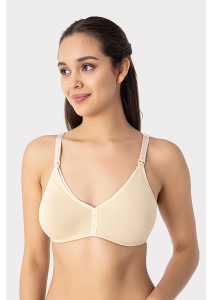 2'li Ten Kadın Balensiz Kapsız Emzirme Sütyeni Pamuklu Likralı Esnek Ve Yumuşak Kumaş indirimleri