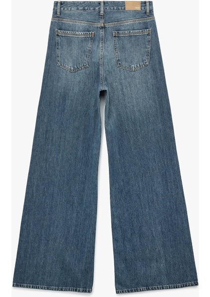 Kadın Koton x Sima Tarkan - Pamuklu Ispanyol Paça Flare Jean Pantolon - Wide Flare Jean 6WAL40153MD indirimleri