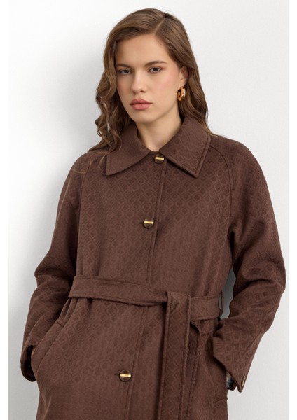 Reglan Kol Jakar Desen Limited Edition Kaban Kahve 3135