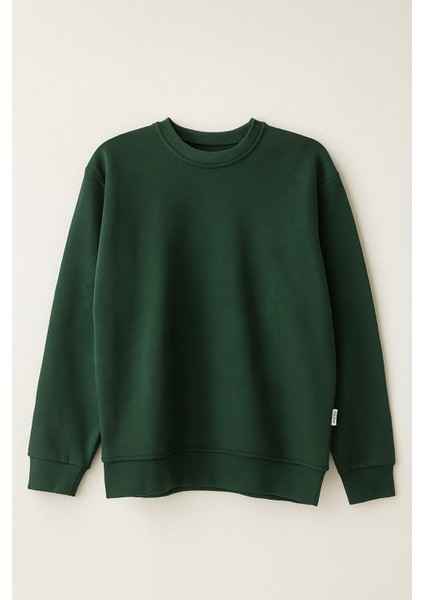 Düz Renk Oversize Üç Ip Erkek Sweatshirt fiyatları